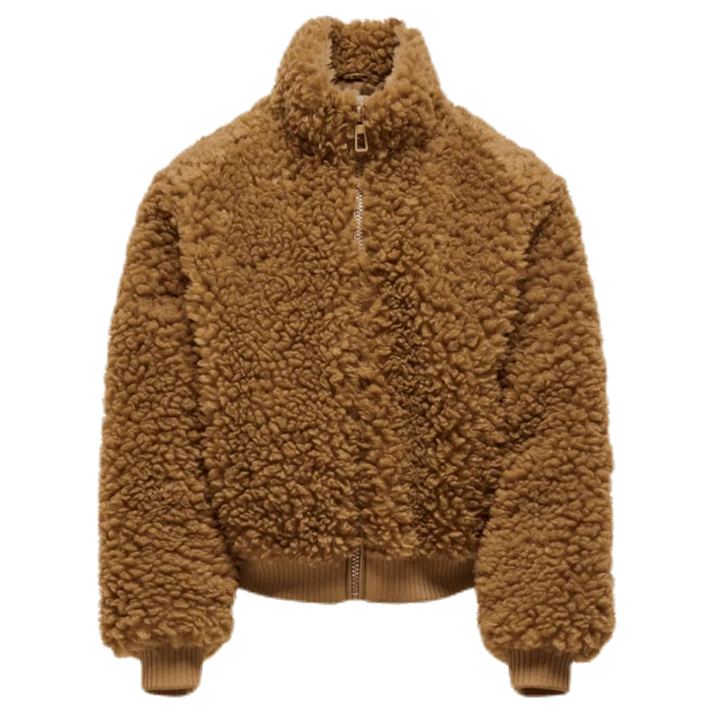 Ellie Sherpa Bomber Brown