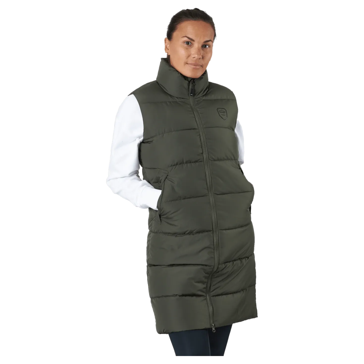 Elmira Reco Waistcoat Dark Olive