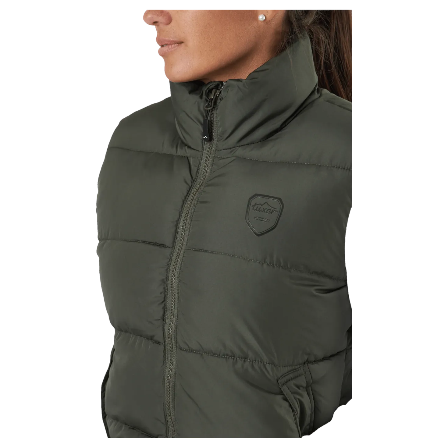 Elmira Reco Waistcoat Dark Olive