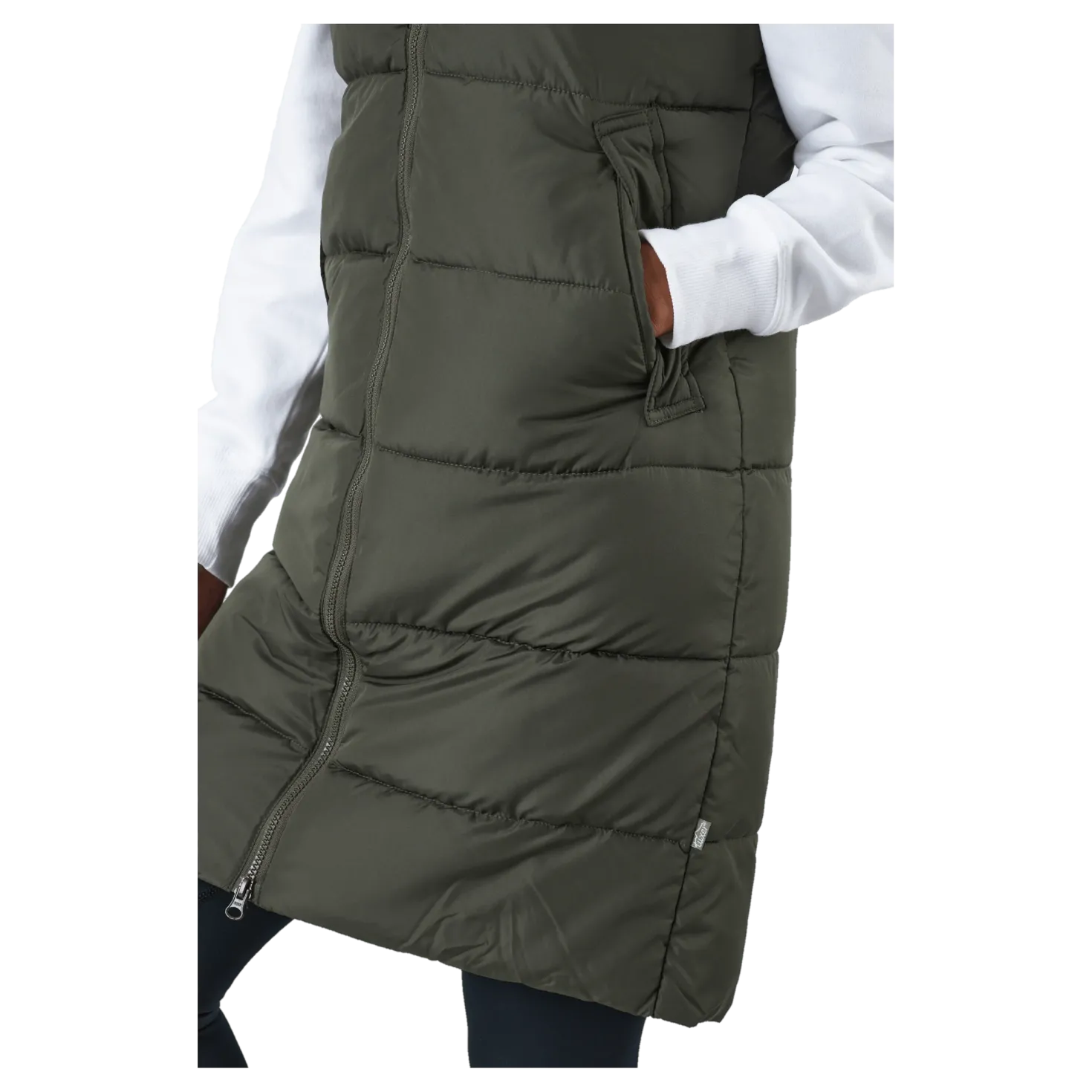Elmira Reco Waistcoat Dark Olive