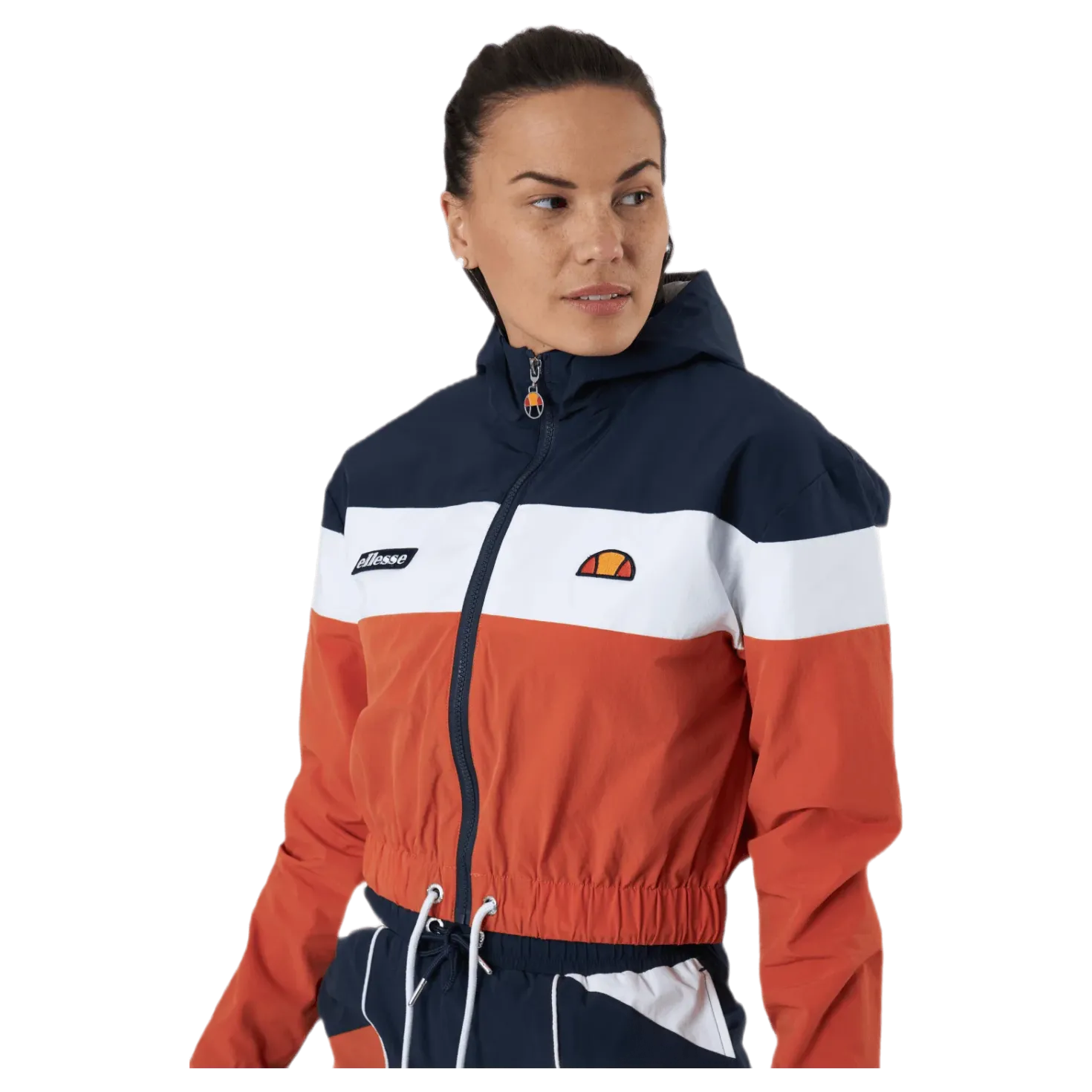 El Sambry Crop Track Top Orange