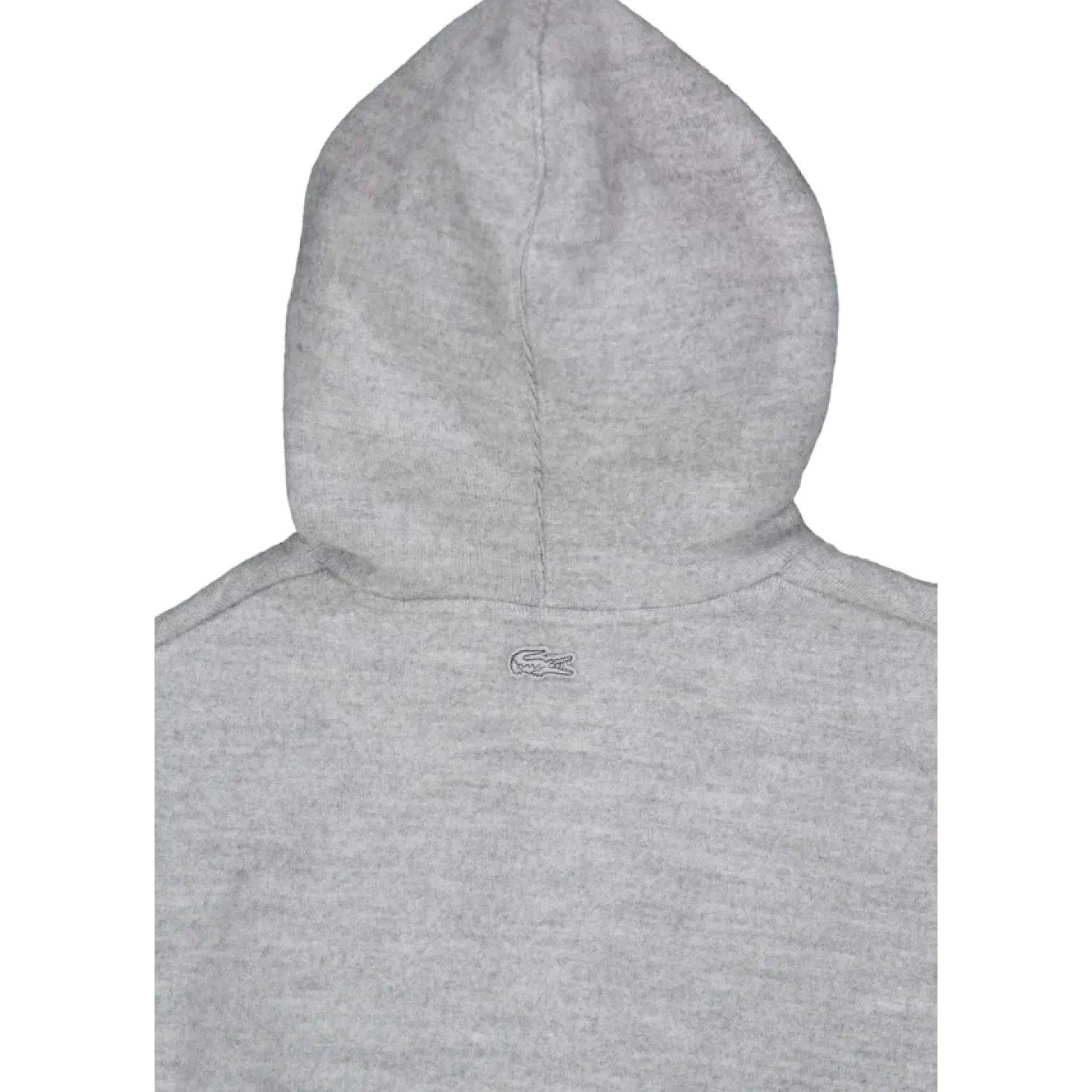 Embroidered Signature Hoodie Silver Chine