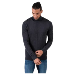 Emil Knit Roll Neck Grey