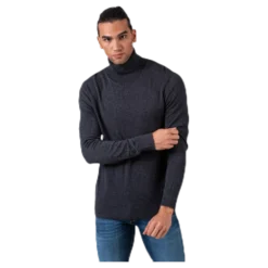 Emil Knit Roll Neck Grey