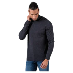 Emil Knit Roll Neck Grey