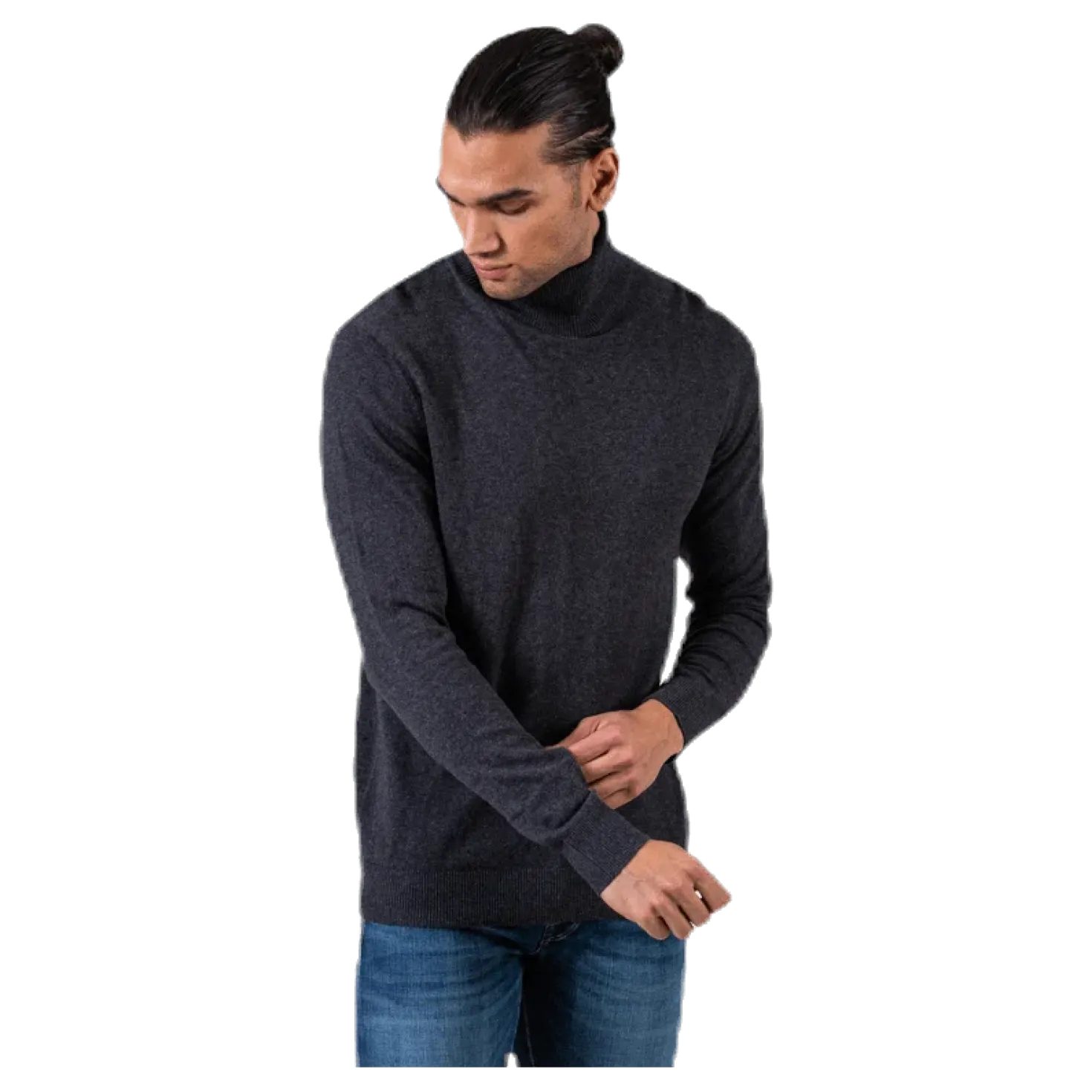 Emil Knit Roll Neck Grey