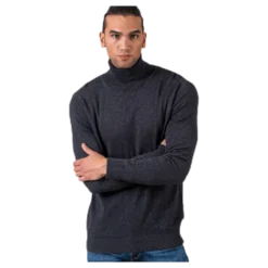 Emil Knit Roll Neck Grey