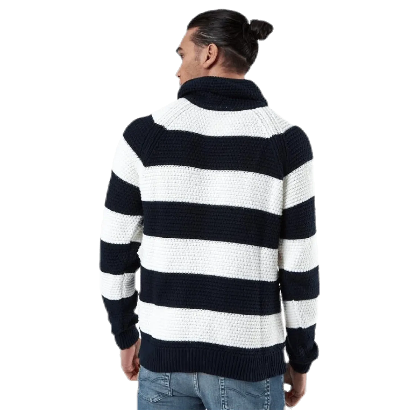 Emil Wrap Neck Blue/White