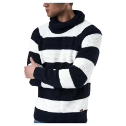 Emil Wrap Neck Blue/White