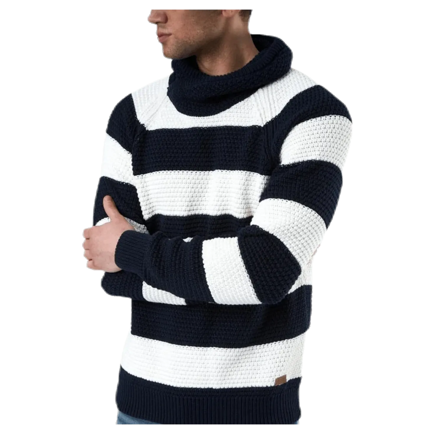 Emil Wrap Neck Blue/White