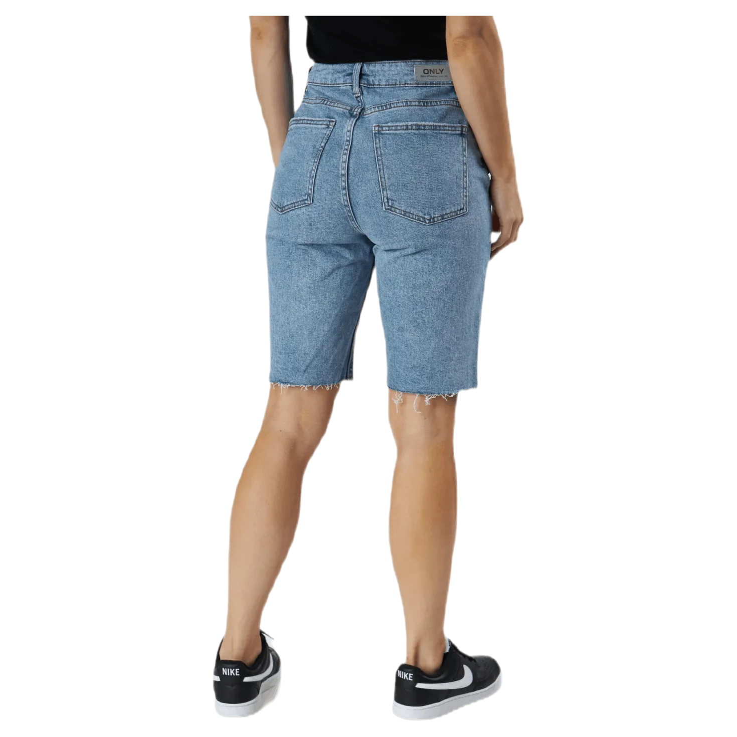 Emily Hw Long Shorts Raw Bb Mas0051 Blue