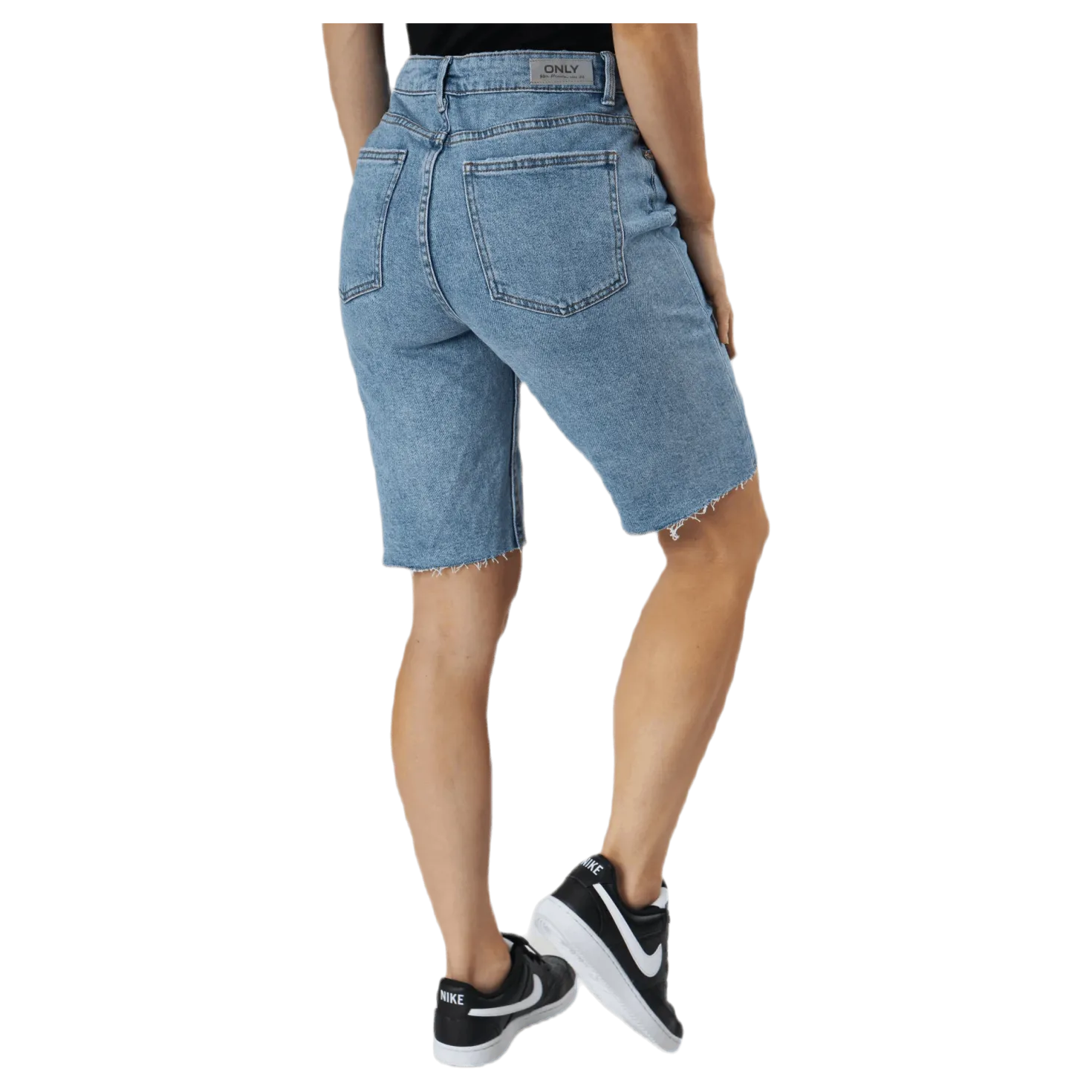 Emily Hw Long Shorts Raw Bb Mas0051 Blue