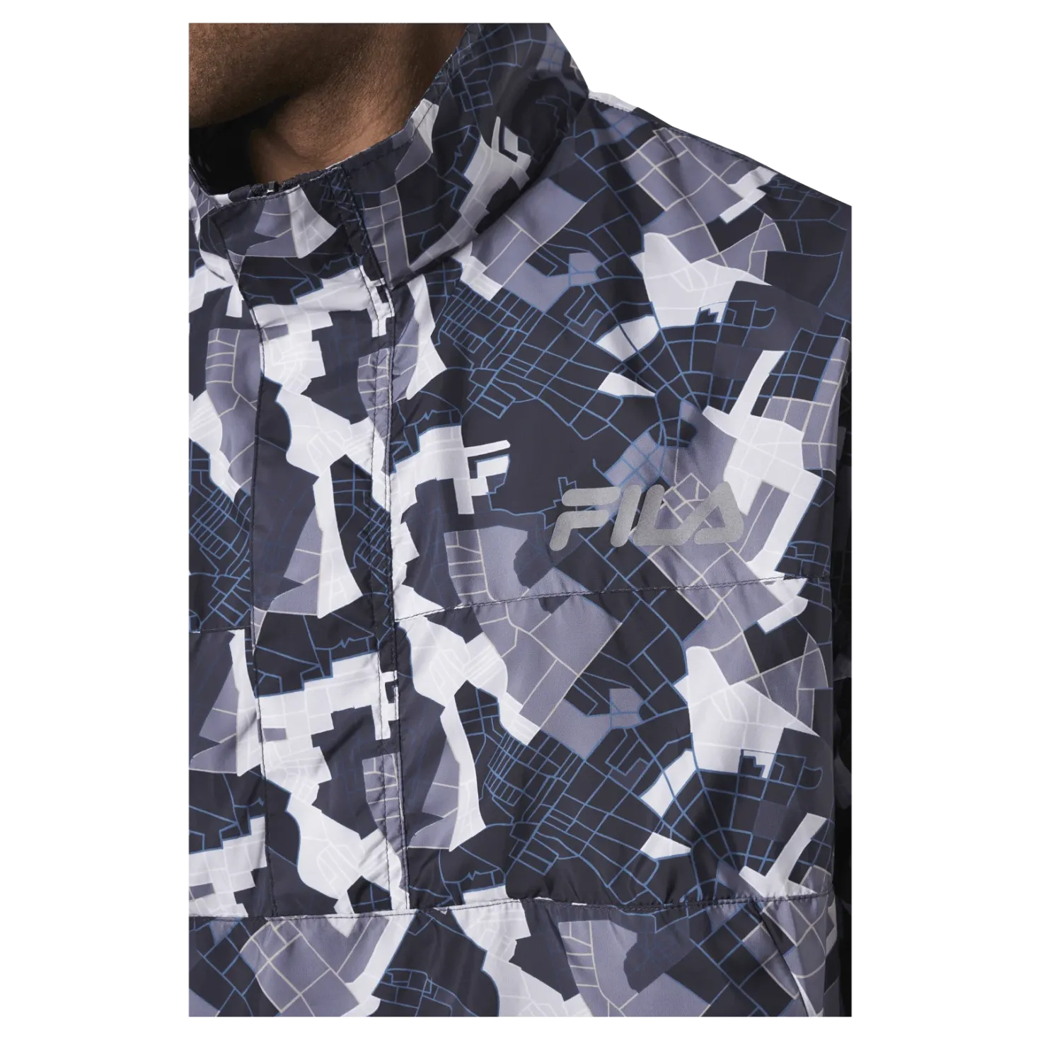 Ender Aop Wind Anorak Grey