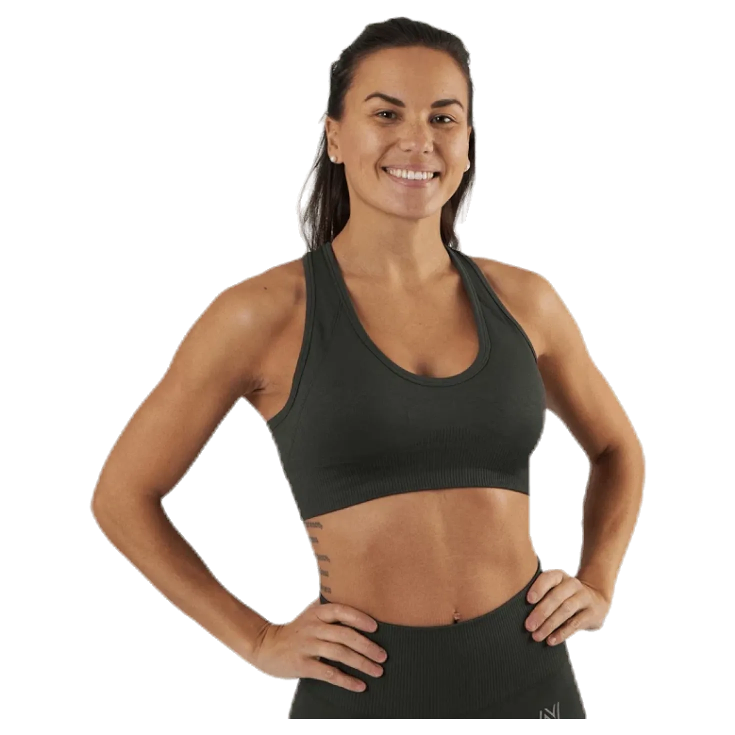Erica Seamless Sports Bra Green