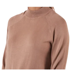 Esera Ls High Neck Knit Beige