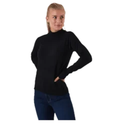 Esera Ls High Neck Knit Black