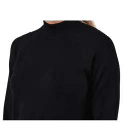 Esera Ls High Neck Knit Black