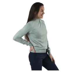 Esera Ls High Neck Knit Green