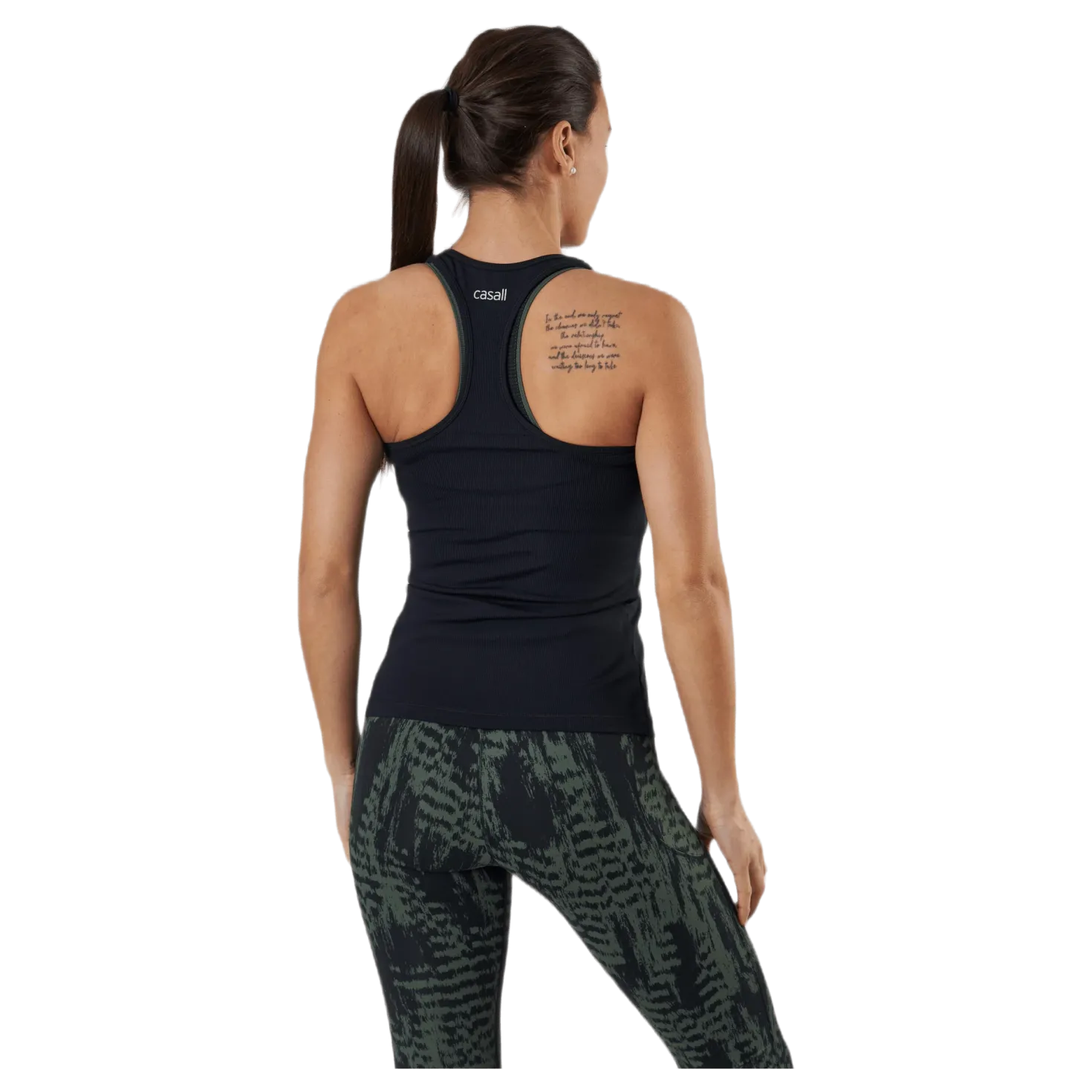 Essential Rib Racerback Black