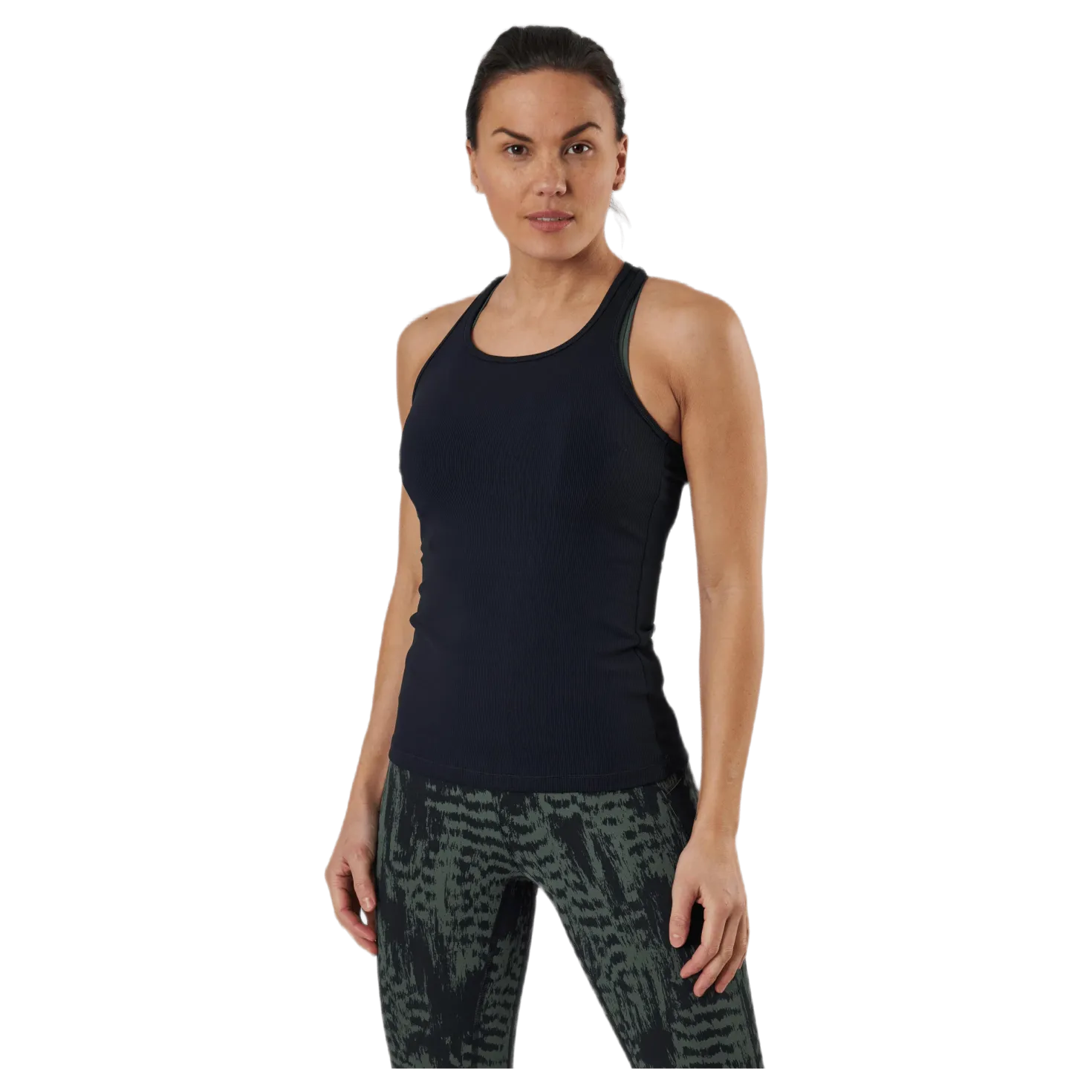 Essential Rib Racerback Black