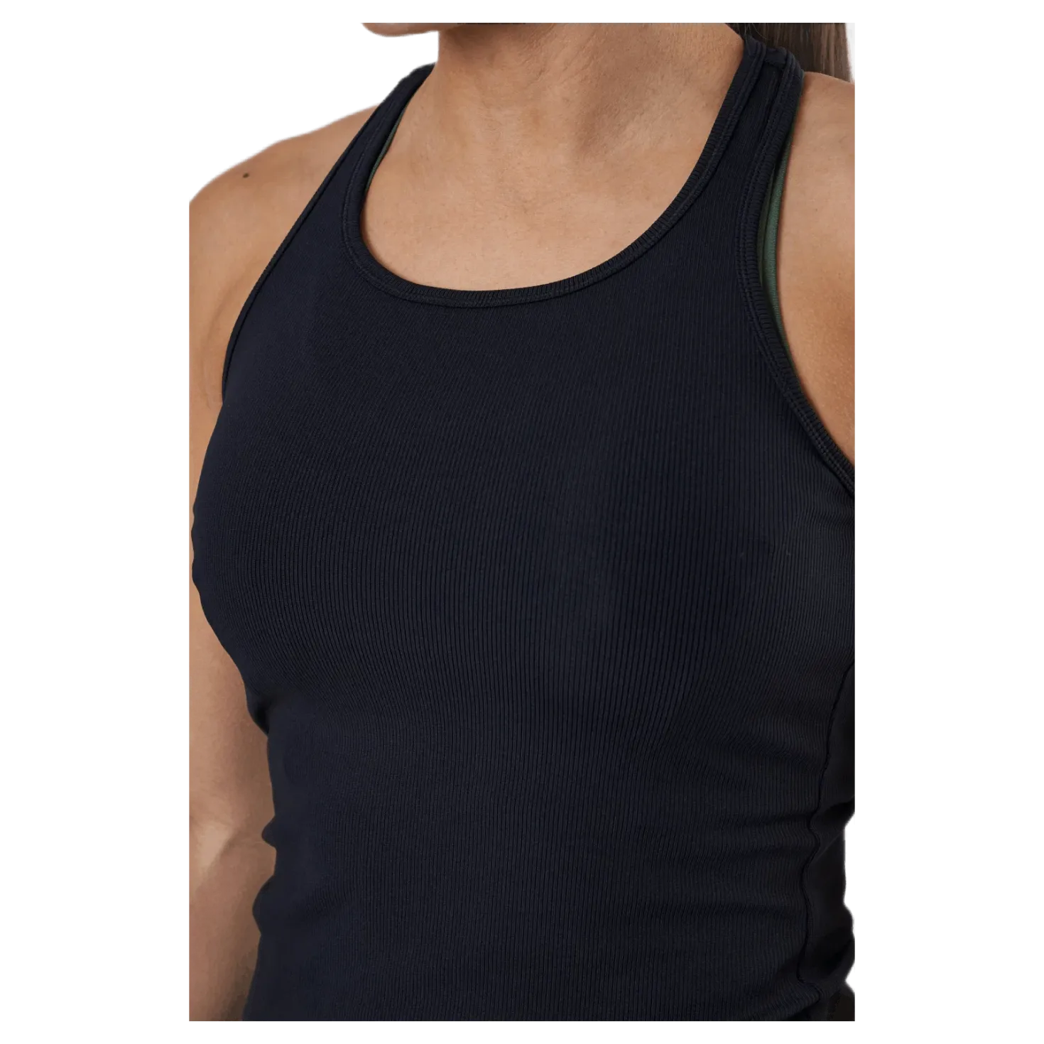 Essential Rib Racerback Black
