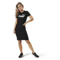 Essential Slim Tee Dress Black
