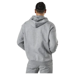 Essential Small Logo Fz Hoodie Fl Grey