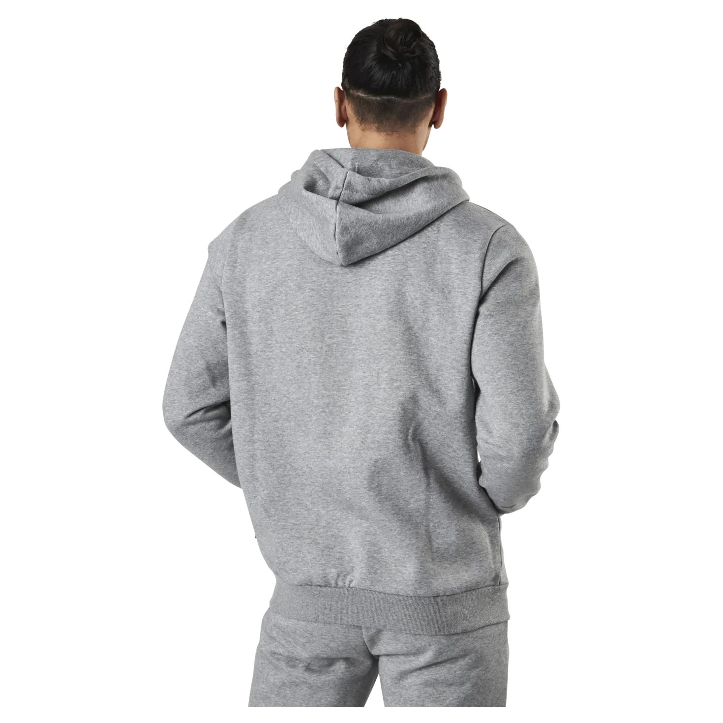 Essential Small Logo Fz Hoodie Fl Grey