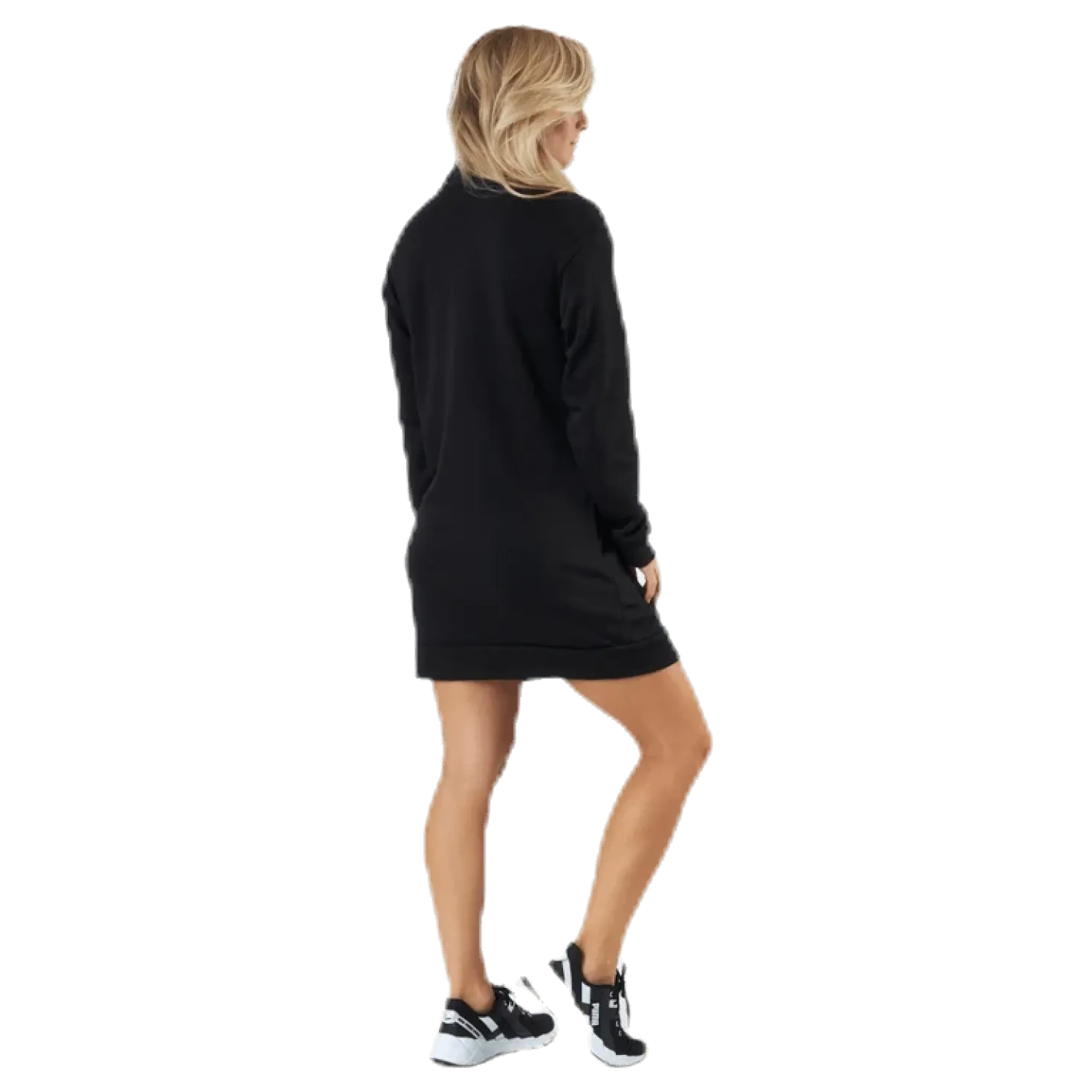 Ess+ Half-Zip Dress Tr Black