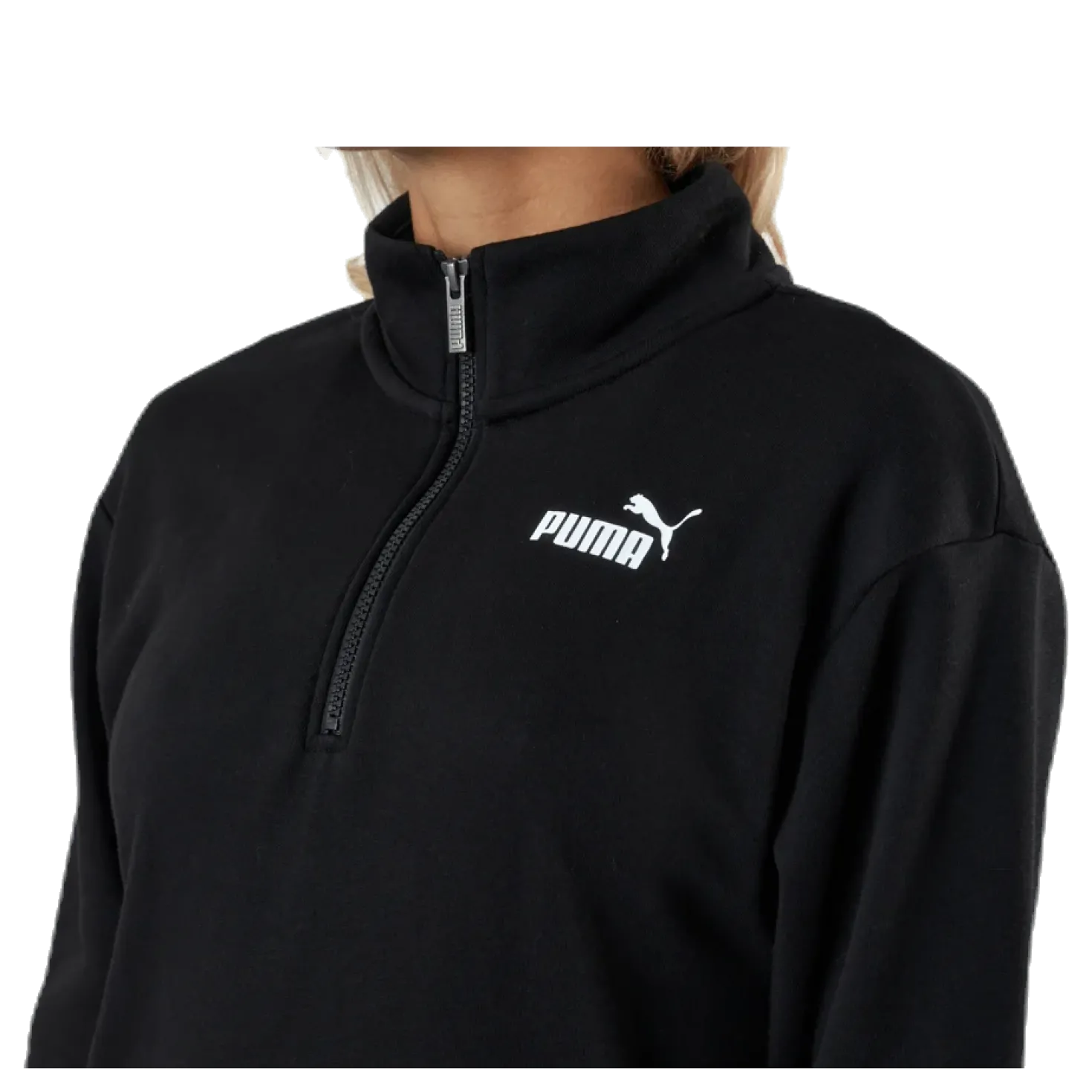 Ess+ Half-Zip Dress Tr Black