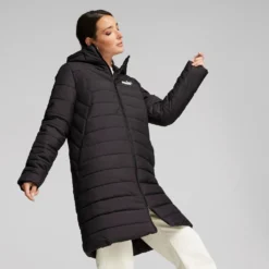 Ess Hooded Padded Coat Puma Black