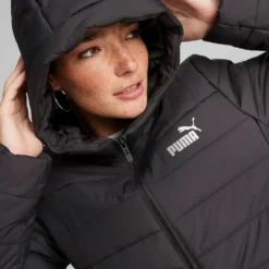 Ess Hooded Padded Coat Puma Black