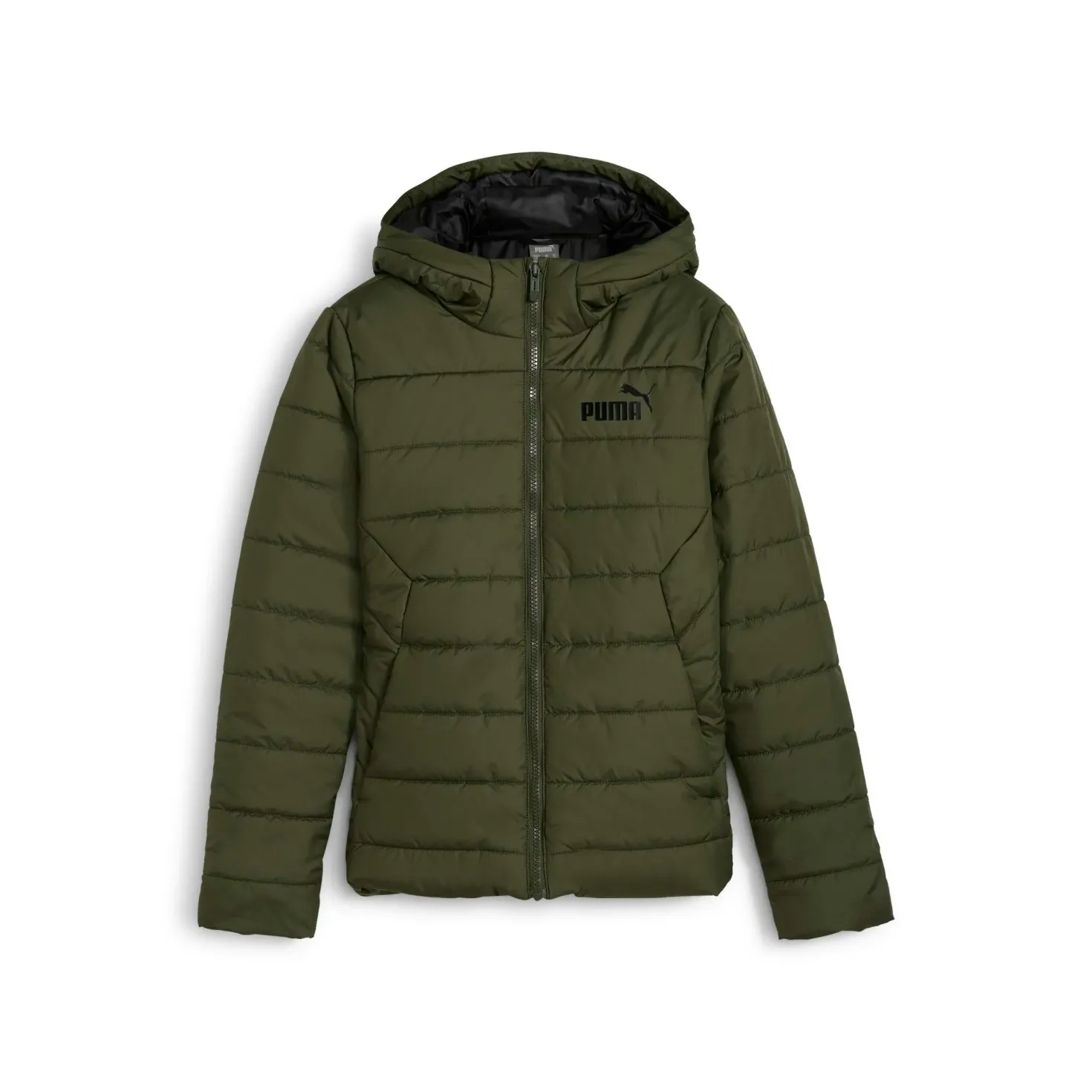 Ess Hooded Padded Jacket Dark Olive
