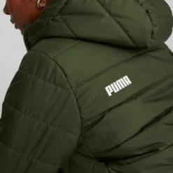 Ess Hooded Padded Jacket Myrtle