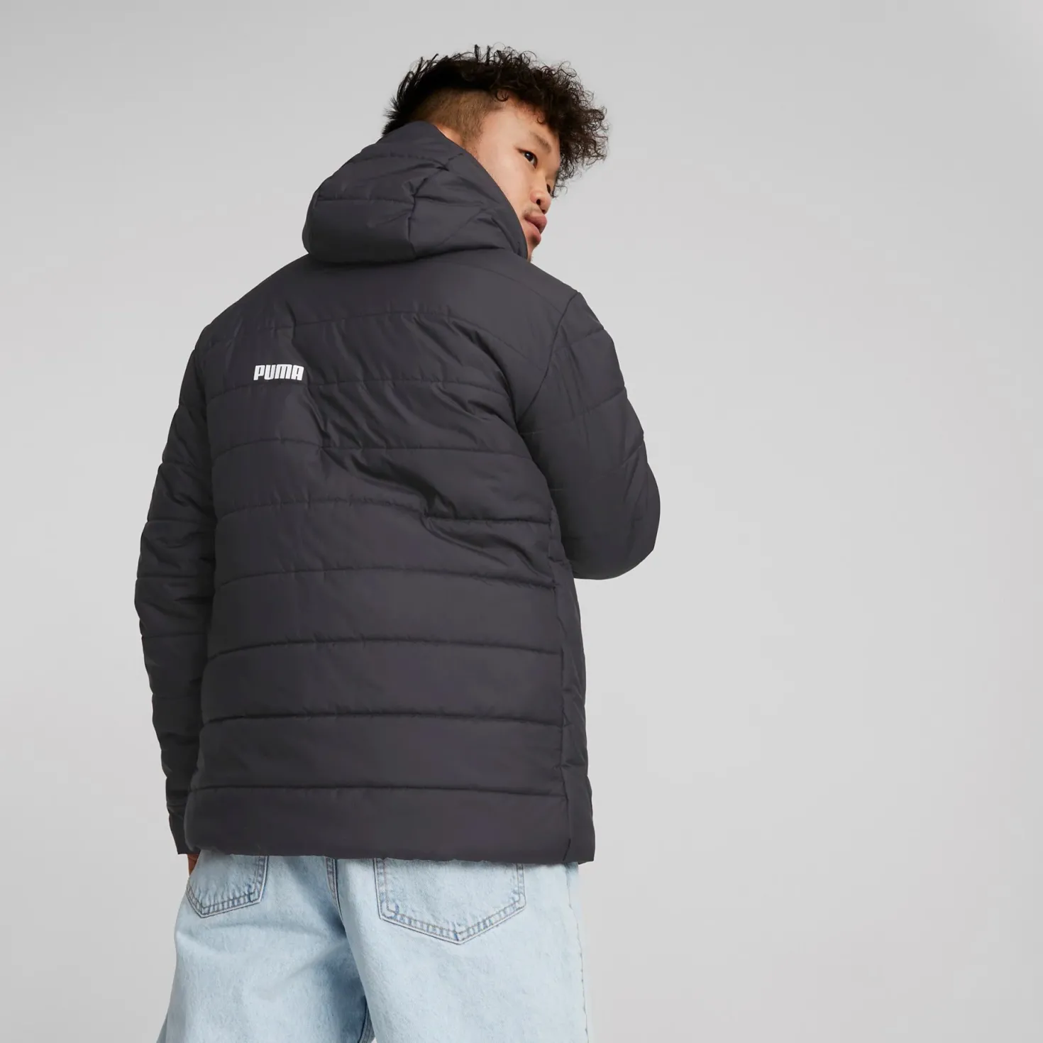 Ess Hooded Padded Jacket Puma Black