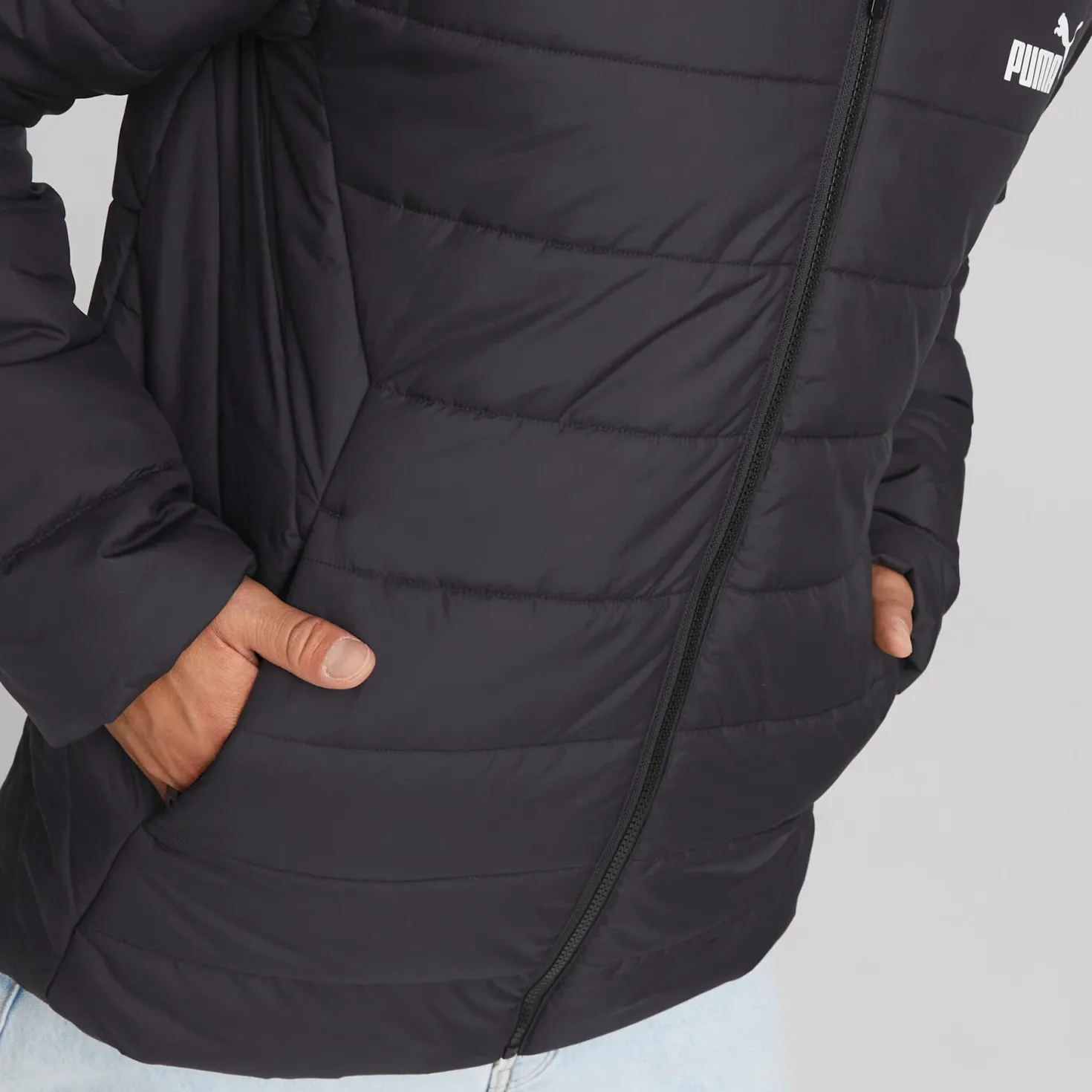 Ess Hooded Padded Jacket Puma Black