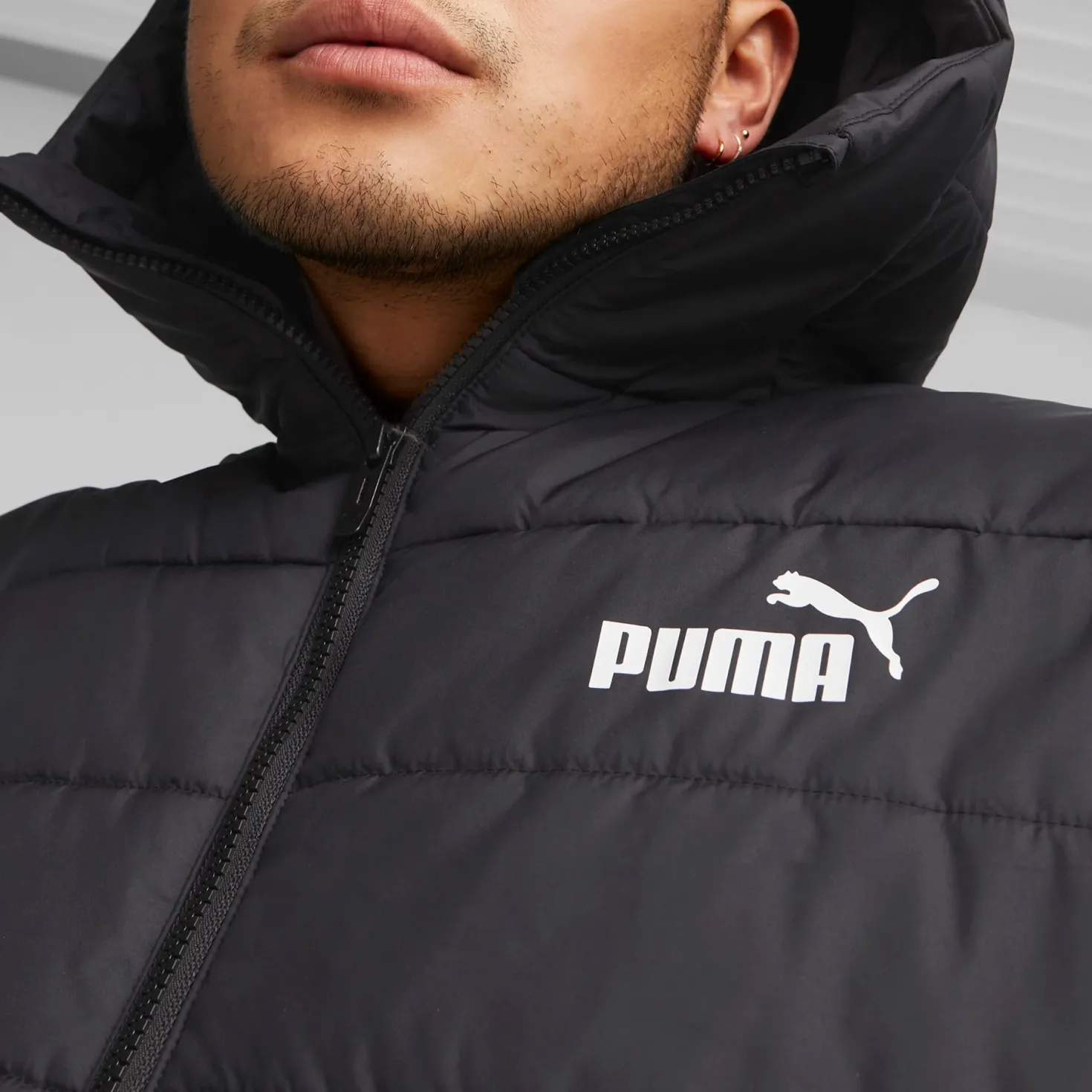 Ess Hooded Padded Jacket Puma Black