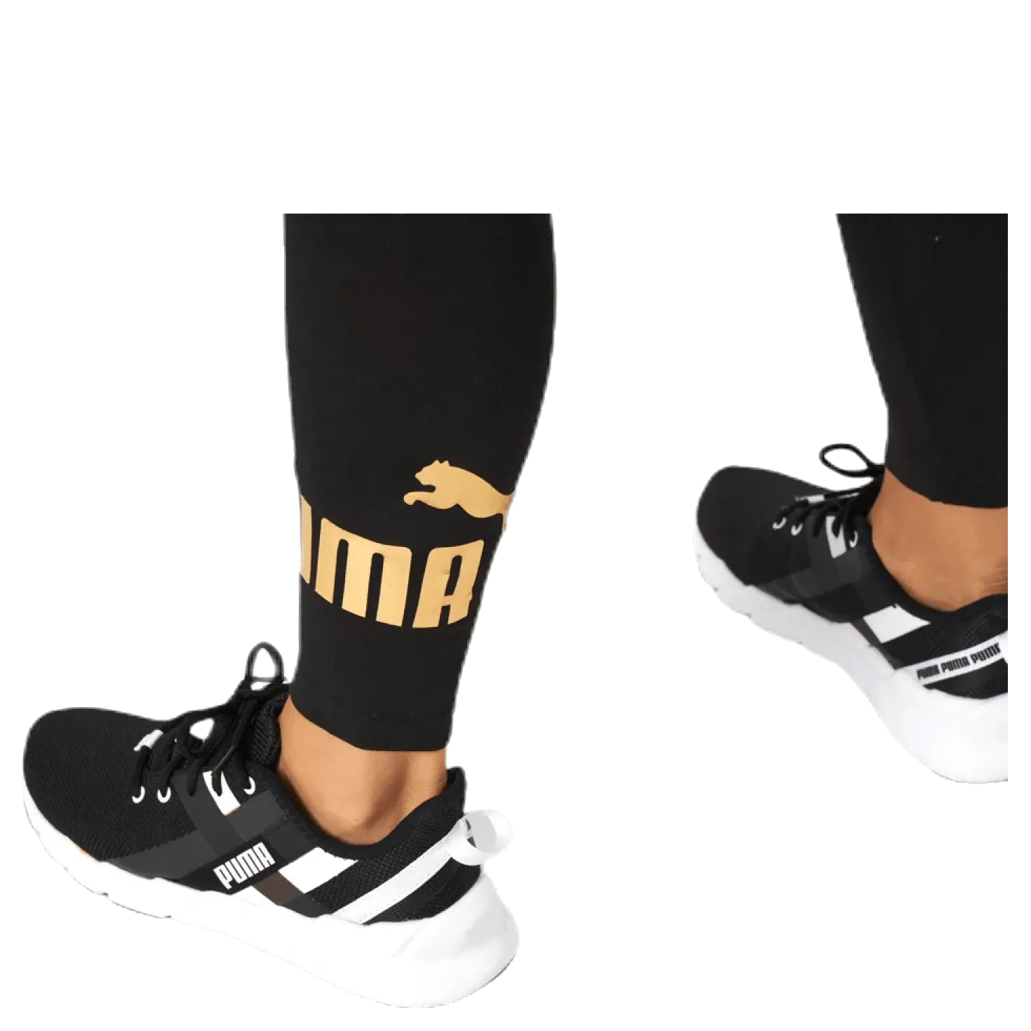 ESS Logo Leggings Black/Gold