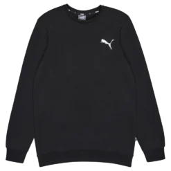 Ess Small Logo Crew Fl Puma Black-cat