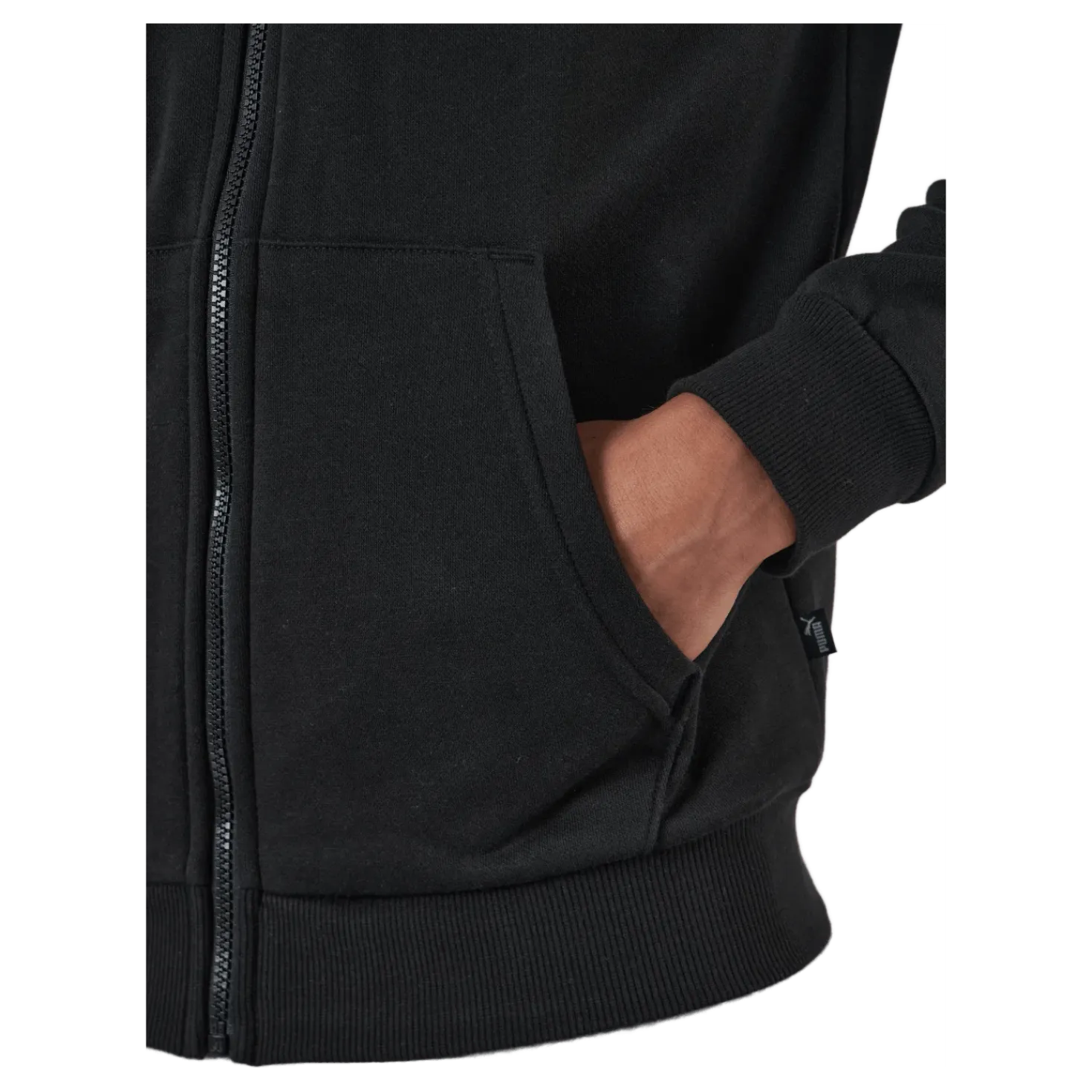 Ess Small Logo Fz Hoodie Fl Puma Black