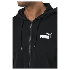 Ess Small Logo Fz Hoodie Fl Puma Black