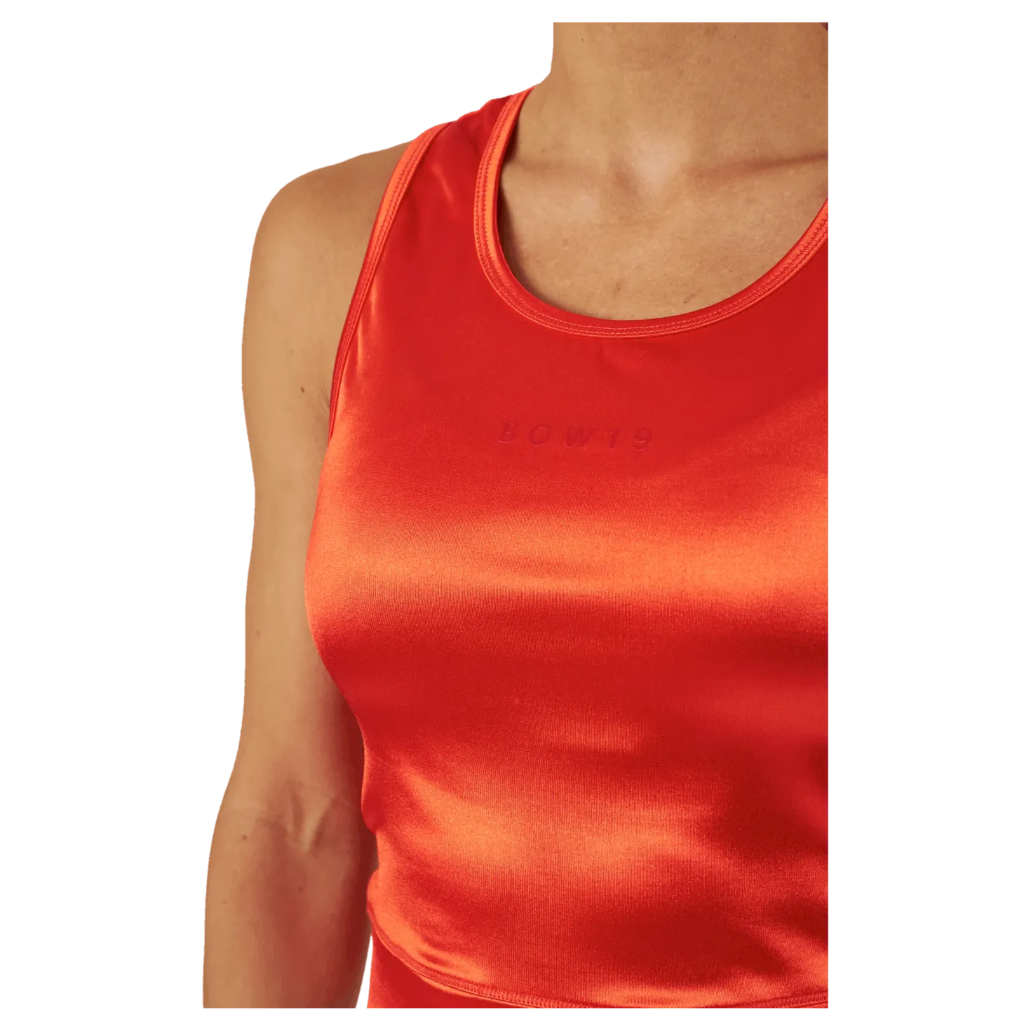Evy Tank Top Red Metallic