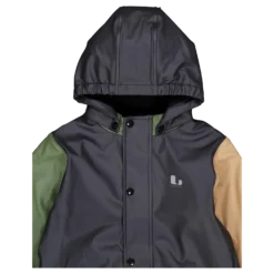 Fagerhult Rain Baby Overall, F Anth/green