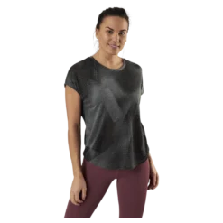 Fan Loose Burnout Ss Tee Black