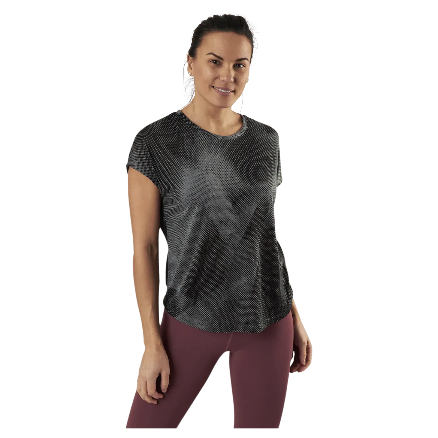 Fan Loose Burnout Ss Tee Black