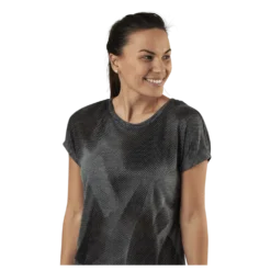 Fan Loose Burnout Ss Tee Black