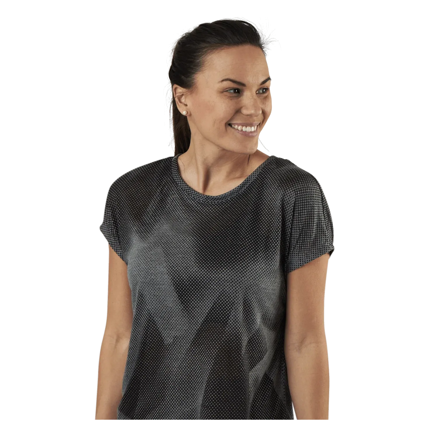 Fan Loose Burnout Ss Tee Black