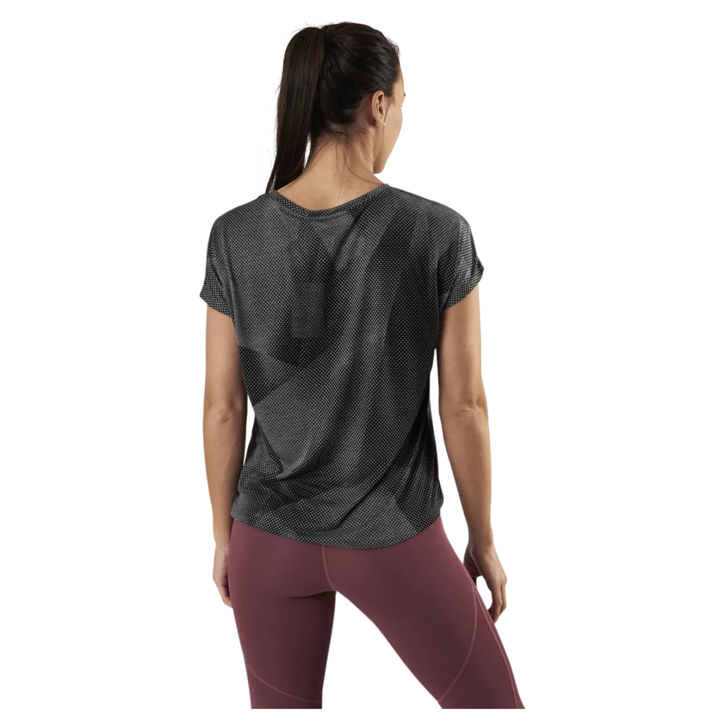 Fan Loose Burnout Ss Tee Black