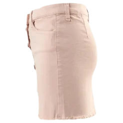 Farrah Color Button Skirt Pink