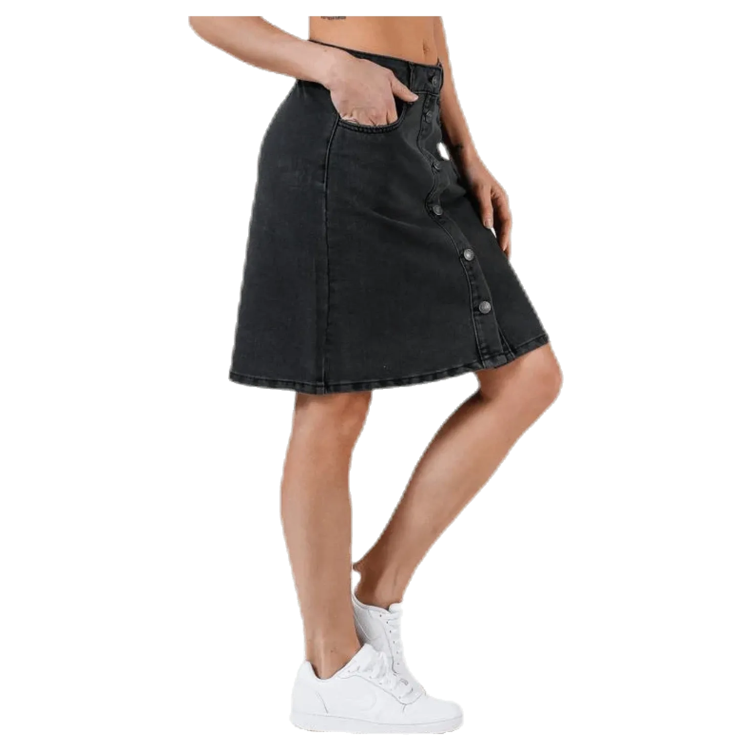 Farrah Reg Dnm Skirt Black